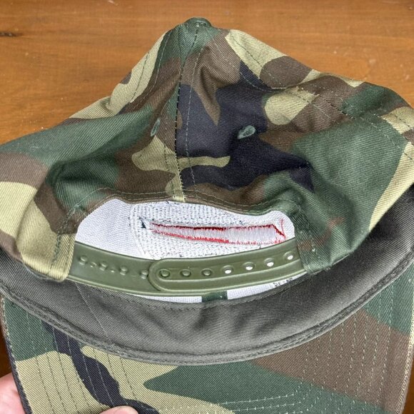 Buffalo Bills Hat Cap Adult One Size Green Camouflage Snapback NFL Logo - Picture 4 of 6